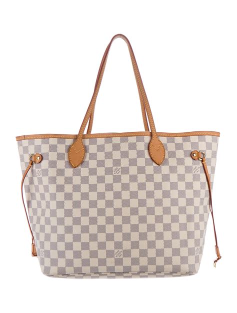 louis vuitton neverfull mm damier azur reviews|Louis Vuitton damier Neverfull bag.